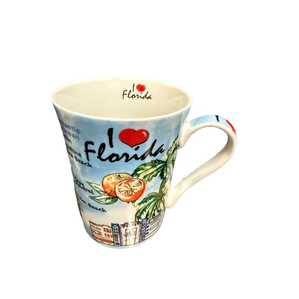 I Love Florida Mug Watercolor Style The Postcard Factory Cup
